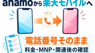 ahamoから楽天モバイルへ乗り換える方法｜料金・開通手順と注意点 