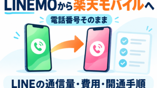 LINEMOから楽天モバイルへ乗り換える方法｜手続き・費用と設定の注意点 